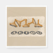 Vowels AEIOU Engelse taal Servet (Voorkant)