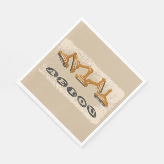 Vowels AEIOU Engelse taal Servet (Hoek)