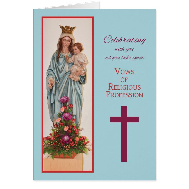 Vows, Nun, Mary die Baby Jezus vasthoudt met Flo (Voorkant)