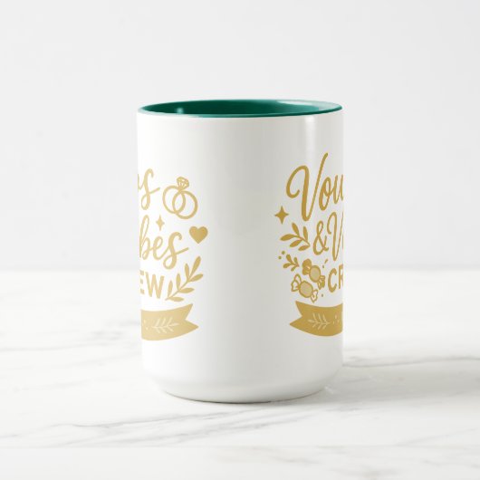 Vows & Vibes Crew | Halloween Gifts Mok (Midden)