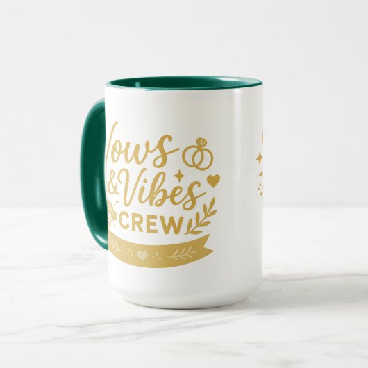 Vows & Vibes Crew | Halloween Gifts Mok (Voorkant links)