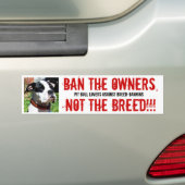 vox1, VERBOD DE EIGENAARS, NIET DE BREED!!!, PIT B Bumpersticker (Op auto)