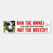 vox1, VERBOD DE EIGENAARS, NIET DE BREED!!!, PIT B Bumpersticker (Voorkant)