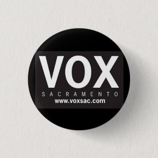 VOX_LogoBLK_HR Ronde Button 3,2 Cm