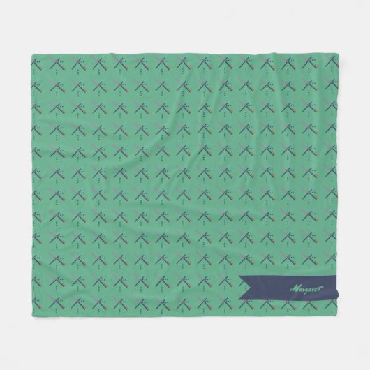 VOX-luchthaventapijt | A Waardevolle ruggengraat | Fleece Deken (Voorkant (Horizontaal))