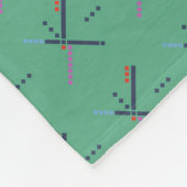 VOX-luchthaventapijt | A Waardevolle ruggengraat | Fleece Deken (Hoek)