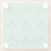 VOX-luchthaventapijt | A Waardevolle ruggengraat Glazen Onderzetter (Achterkant)