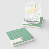 VOX-luchthaventapijt | A Waardevolle ruggengraat Stenen Onderzetter (Zijkant)