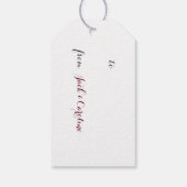 VOX-luchthaventapijt Cadeaulabel (Achterkant)