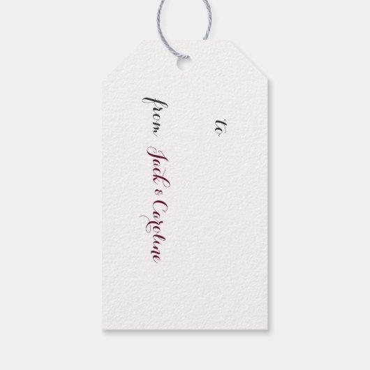 VOX-luchthaventapijt Cadeaulabel (Achterkant)