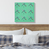 VOX-luchthaventapijt Canvas Afdruk (Insitu (Slaapkamer))