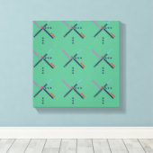 VOX-luchthaventapijt Canvas Afdruk (Insitu (Houten vloer))