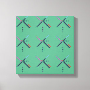 VOX-luchthaventapijt Canvas Afdruk