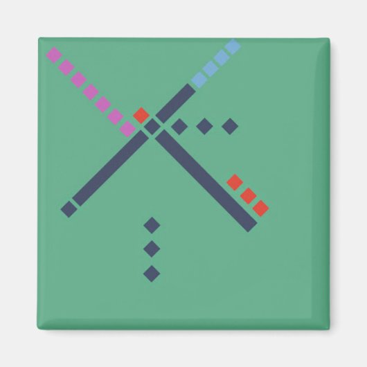 VOX-luchthaventapijt Magneet (Voorkant)