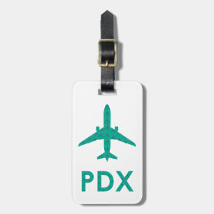 VOX-luchthaventapijt   PORTLAND Bagagelabel