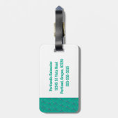 VOX-luchthaventapijt | PORTLAND Bagagelabel (Achterkant verticaal)