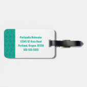 VOX-luchthaventapijt | PORTLAND Bagagelabel (Achterkant horizontaal)