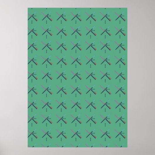 VOX-luchthaventapijt Poster (Voorkant)