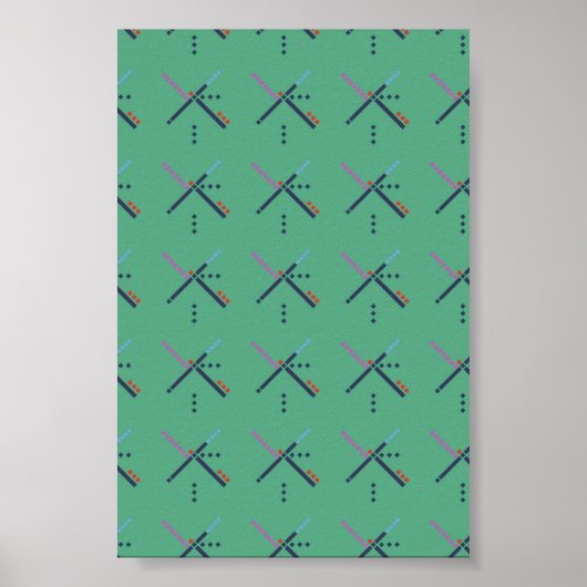 VOX-luchthaventapijt Poster (Voorkant)