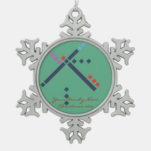 VOX-luchthaventapijt Tin Sneeuwvlok Ornament