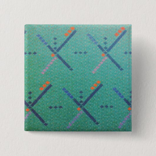 VOX-luchthaventapijt Vierkante Button 5,1 Cm (Voorkant)