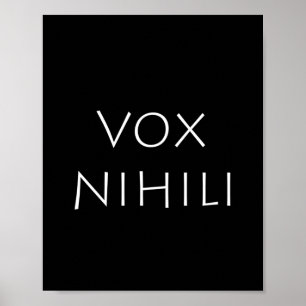 Vox nihili poster