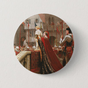 Vox Populi, c. 1904 door Edmund Blair Leighton Ronde Button 5,7 Cm