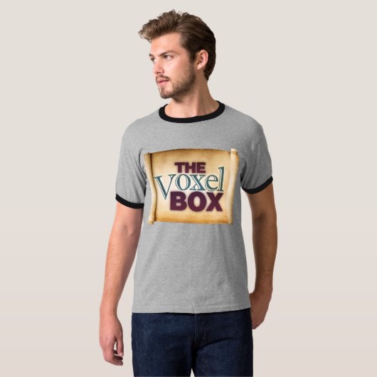 VoxelShirt - de VoxelBox Scroll Logo T-shirt (Voorkant volledig)