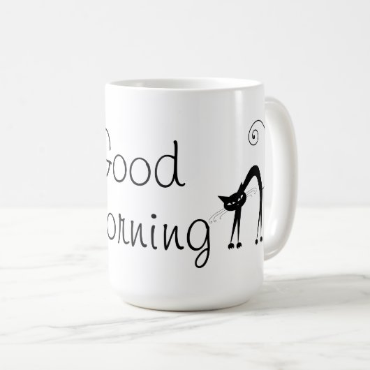 Voxkitty Black Cat - Good Morning Koffiemok (Voorkant rechts)