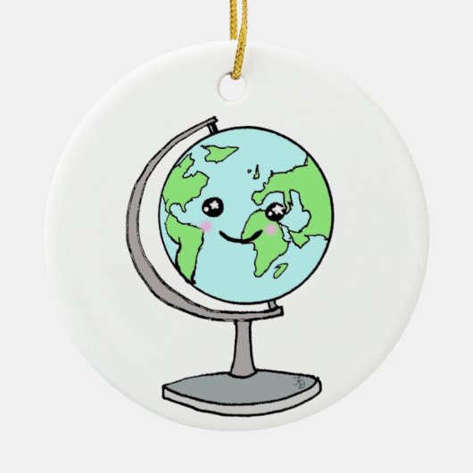 Voy a dar la vuelta al mundo keramisch ornament (Voorkant)