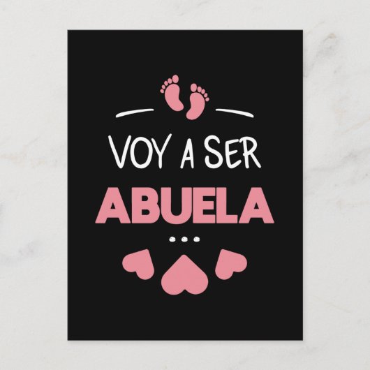 Voy a ser abuela briefkaart (Voorkant)