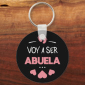 Voy a ser abuela canvas tas sleutelhanger (Voorkant)