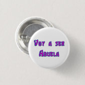 Voy a ser Abuela Ronde Button 3,2 Cm (Voorkant /achterkant)