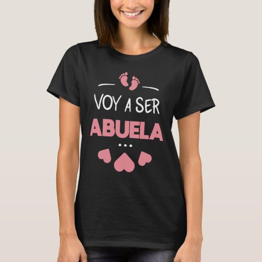 Voy a ser abuela t-shirt (Voorkant)