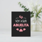Voy a ser abuelita briefkaart (Staand voorkant)