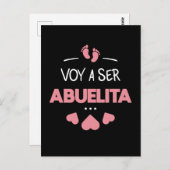 Voy a ser abuelita briefkaart (Voorkant / Achterkant)