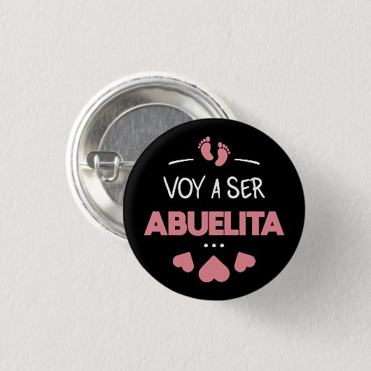 Voy a ser abuelita ronde button 3,2 cm (Voorkant /achterkant)
