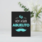 Voy a ser abuelito briefkaart (Staand voorkant)