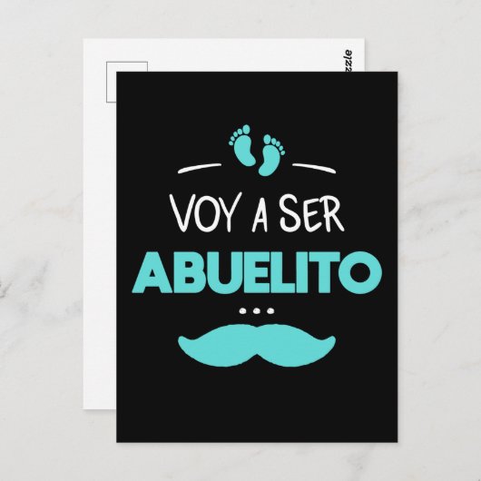 Voy a ser abuelito briefkaart (Voorkant / Achterkant)