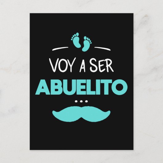 Voy a ser abuelito briefkaart (Voorkant)
