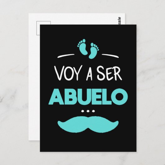 Voy a ser abuelo briefkaart (Voorkant / Achterkant)