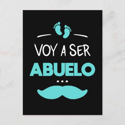 Voy a ser abuelo briefkaart (Voorkant)