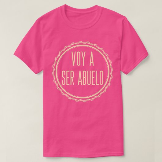 Voy A Ser Abuelo Spaanse Zwangerschap Aankondiging T-shirt (Design voorkant)