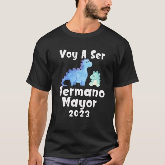 Voy A Ser Hermano Mayor 2023 Anuncio de Embarazo D T-shirt (Voorkant)
