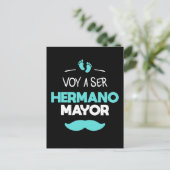 Voy a ser hermano mayor briefkaart (Staand voorkant)