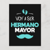 Voy a ser hermano mayor briefkaart (Voorkant)