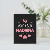 Voy a ser madrina briefkaart (Staand voorkant)