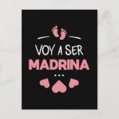 Voy a ser madrina briefkaart (Voorkant)
