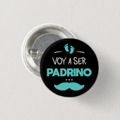 Voy a ser padrino ronde button 3,2 cm (Voorkant /achterkant)