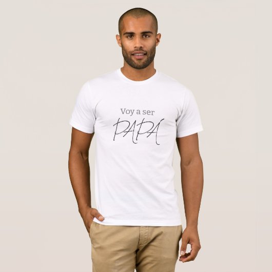 Voy a ser PAPÁ T-shirt (Voorkant volledig)